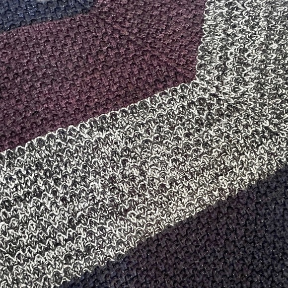 ALYX Chevron Knitted Pullover Sweater Gray/Blue/Wine/Black Size S EUC - Picture 3 of 8